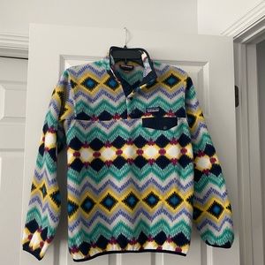 Women’s small Patagonia fleece 3/4 snap pullover.